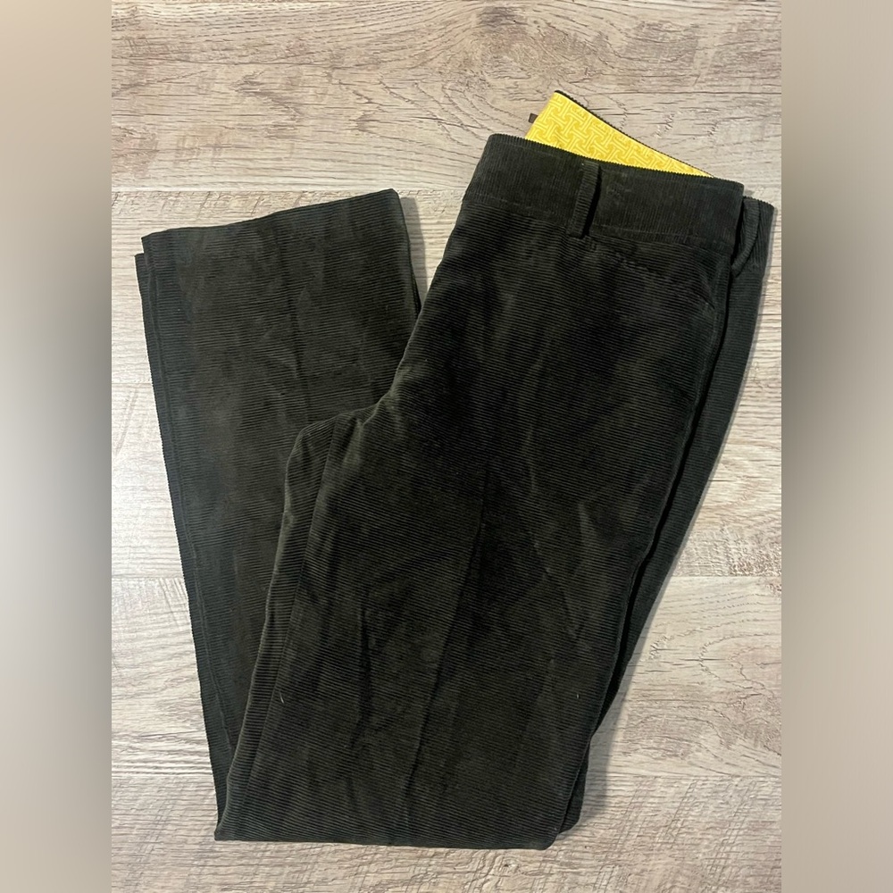 J.McLaughlin Olive Green Corduroy‎ Pants 10 - Picture 2 of 5